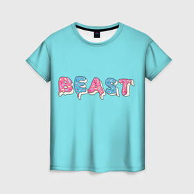Женская футболка 3D с принтом Mr Beast Donut в Курске, 100% полиэфир ( синтетическое хлопкоподобное полотно) | прямой крой, круглый вырез горловины, длина до линии бедер | mr beast | mrbeast | youtube | арты | блогеры | мистер бист | прикольные надписи | ютуберы