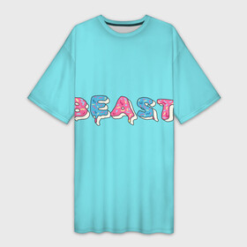 Платье-футболка 3D с принтом Mr Beast Donut в Курске,  |  | mr beast | mrbeast | youtube | арты | блогеры | мистер бист | прикольные надписи | ютуберы