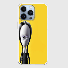 Чехол для iPhone 13 Pro с принтом Семейка Аддамс   Горящий Тур Уэндзи в Курске,  |  | Тематика изображения на принте: аддамс | венди | горящий | девочка | желтый | мультик | мультфильм | персонаж | семейка | тур | уэнзди