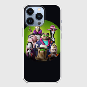 Чехол для iPhone 13 Pro с принтом Семейка Аддамс   Горящий Тур в Курске,  |  | аддамс | герои | горящий | логотип | мультик | мультфильм | персонажи | семейка | семья | тур | черный