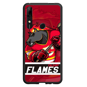 Чехол для Honor P Smart Z с принтом Калгари Флэймз Calgary Flames в Курске, Силикон | Область печати: задняя сторона чехла, без боковых панелей | calgary | calgary flames | flames | hockey | nhl | usa | калгари | калгари флэймз | нхл | спорт | сша | флэймз | хоккей | шайба