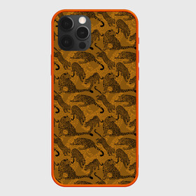 Чехол для iPhone 12 Pro с принтом Дикие Леопарды в Курске, силикон | область печати: задняя сторона чехла, без боковых панелей | jaguar | leopard | ocelot | predator | гепард | дикая кошка | животное | зверь | кот | леопард | леопардовые пятна | оцелот | хищная кошка | хищник | ягуар