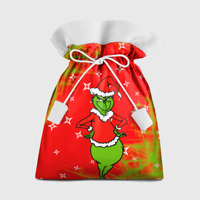 Подарочный 3D мешок с принтом Новогодний Grinch на танцполе. в Курске, 100% полиэстер | Размер: 29*39 см | 2022 | grinch | happy new year | merry christmas | год тигра | гринч | зима близко | нг | новогодний | новый год | новый год 2022 | рождество | снег | снежинки