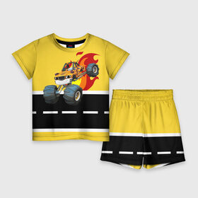 Детский костюм с шортами 3D с принтом Вспыш и чудо машинки  Рык в Курске,  |  | вспыш | детский | желтый | машина | машинки | монстрак | мультик | мультфильм | персонаж | рык | чудо