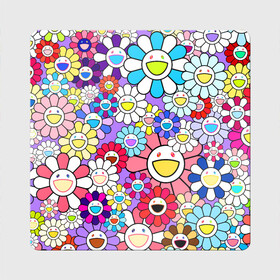 Магнит виниловый Квадрат с принтом Цветы Takashi Murakami в Курске, полимерный материал с магнитным слоем | размер 9*9 см, закругленные углы | Тематика изображения на принте: flowers | pop art | superflat | takashi murakami | арт | глаза | дизайн | исскуство | разноцветные цветы | супефлэт | такаси мураками | такаши мураками | художник | цветы