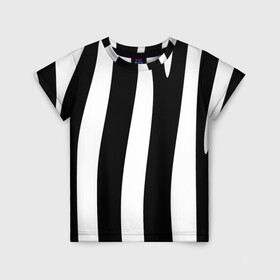 Детская футболка 3D с принтом ZeBRO в Курске, 100% гипоаллергенный полиэфир | прямой крой, круглый вырез горловины, длина до линии бедер, чуть спущенное плечо, ткань немного тянется | зебра | пестрый | полосатый | узор | черно белое