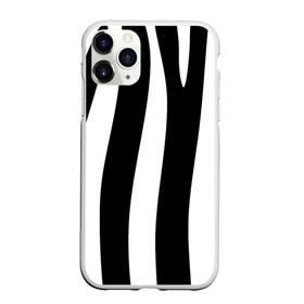 Чехол для iPhone 11 Pro матовый с принтом ZeBRO в Курске, Силикон |  | зебра | пестрый | полосатый | узор | черно белое