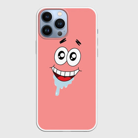 Чехол для iPhone 13 Pro Max с принтом Патрик Стар в Курске,  |  | Тематика изображения на принте: patrick | patrick star | spongebob | spongebob squarepants | губка боб | губка боб квадратные штаны | патрик | патрик стар
