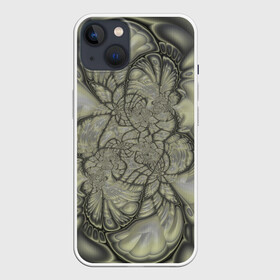Чехол для iPhone 13 с принтом Коллекция Journey Сквозь лабиринт 285-1-2 в Курске,  |  | abstraction | black | calm | fractal | gray | lines | pastel | абстракция | линии | на витрину | пастельный | серый | спокойный | фрактал | черный