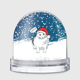 Игрушка Снежный шар с принтом НОВОГОДНИЙ КОТ БЕНДЕР (МЕМ) в Курске, Пластик | Изображение внутри шара печатается на глянцевой фотобумаге с двух сторон | 2022 | 22 | bender | cat | christmas | meme | memes | meow | merry | new | snow | winter | year | бендер | год | зима | кот | кошка | мем | мемы | мяй | новый | рождество | снег | толстый