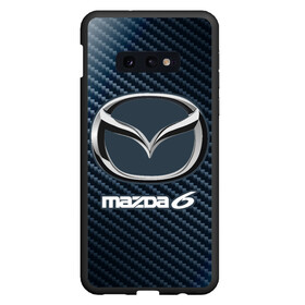 Чехол для Samsung S10E с принтом MAZDA 6 - Карбон в Курске, Силикон | Область печати: задняя сторона чехла, без боковых панелей | auto | logo | mazda | mazda 6 | moto | symbol | авто | автомобиль | гонки | знак | карбон | лого | логотип | логотипы | мазда | марка | машина | мото | символ | символы