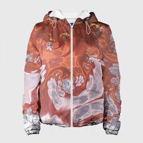 Женская куртка 3D с принтом Коллекция Journey Обжигающее солнце 396-134-1 в Курске, ткань верха — 100% полиэстер, подклад — флис | прямой крой, подол и капюшон оформлены резинкой с фиксаторами, два кармана без застежек по бокам, один большой потайной карман на груди. Карман на груди застегивается на липучку | abstraction | fractal | orange | red | sunny | yellow | абстракция | желтый | красный | на витрину | оранжевый | солнечный | фрактал