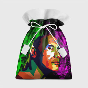 Подарочный 3D мешок с принтом Дуэйн Джонсон АРТ Скала в Курске, 100% полиэстер | Размер: 29*39 см | актер | боец | вектор | джонсон | дуэйн | зеленый | лицо | лысый | неон | огонь | пламя | реслинг | селебрити | скала | фиолетовый | харизма