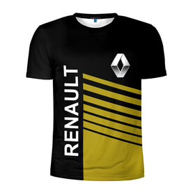 Мужская футболка 3D спортивная с принтом РЕНО (Renault) в Курске, 100% полиэстер с улучшенными характеристиками | приталенный силуэт, круглая горловина, широкие плечи, сужается к линии бедра | for | life | logan | renault | reno | логан | рено | рэно