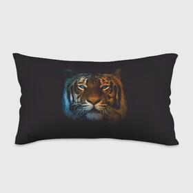 Подушка 3D антистресс с принтом Тигр с голубыми глазами в Курске, наволочка — 100% полиэстер, наполнитель — вспененный полистирол | состоит из подушки и наволочки на молнии | tiger | животное | символ года | тигр | хищник