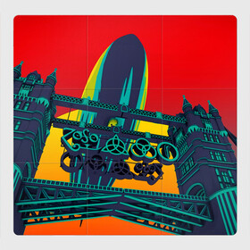 Магнитный плакат 3Х3 с принтом Logo Led Zeppelin в Курске, Полимерный материал с магнитным слоем | 9 деталей размером 9*9 см | alternative | led zeppelin | metall | music | rock | альтернатива | лед зеппелин | лэд зепелин | металл | музыка | рок