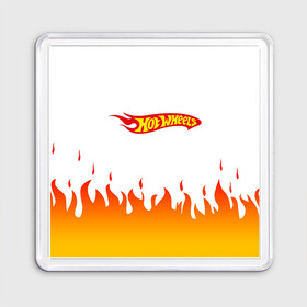 Магнит 55*55 с принтом Hot Wheels | Logo | Fire в Курске, Пластик | Размер: 65*65 мм; Размер печати: 55*55 мм | Тематика изображения на принте: auto | bone shaker | fire | hot wheels | logo | mattel | rd02 | twin mill | авто | автомобиль | ам | горячие колёса | лого | логотип | огненная | огонь | хот велс | эмблема