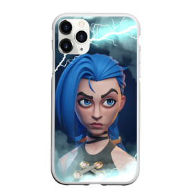 Чехол для iPhone 11 Pro матовый с принтом BLUE JINX | ARCAME в Курске, Силикон |  | arcane | arcane league of legends | cartoon | jinx | league of legends | mult | stim punk | stimpunk | аркеин | аркейн | джинкс | мульт | мультик | паудер | порох | психопатка | синеголовая | синий хвост | стим панк | стимпанк