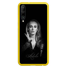 Чехол для Honor P30 с принтом Adele Icon в Курске, Силикон | Область печати: задняя сторона чехла, без боковых панелей | девушка | имя | микрофон | певица | фото