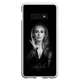 Чехол для Samsung S10E с принтом Adele Icon в Курске, Силикон | Область печати: задняя сторона чехла, без боковых панелей | девушка | имя | микрофон | певица | фото