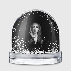 Игрушка Снежный шар с принтом Adele Icon в Курске, Пластик | Изображение внутри шара печатается на глянцевой фотобумаге с двух сторон | девушка | имя | микрофон | певица | фото