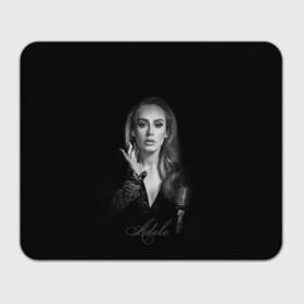 Прямоугольный коврик для мышки с принтом Adele Icon в Курске, натуральный каучук | размер 230 х 185 мм; запечатка лицевой стороны | девушка | имя | микрофон | певица | фото