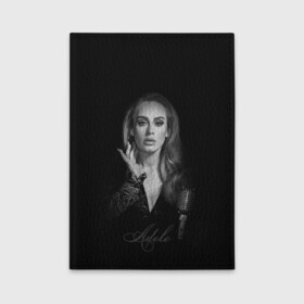 Обложка для автодокументов с принтом Adele Icon в Курске, натуральная кожа |  размер 19,9*13 см; внутри 4 больших “конверта” для документов и один маленький отдел — туда идеально встанут права | Тематика изображения на принте: девушка | имя | микрофон | певица | фото