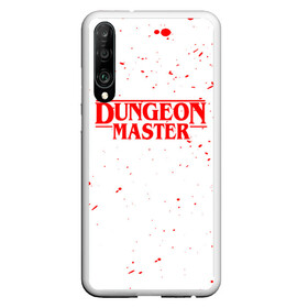 Чехол для Honor P30 с принтом DUNGEON MASTER BLOOD ГАЧИМУЧИ БЕЛЫЙ в Курске, Силикон | Область печати: задняя сторона чехла, без боковых панелей | Тематика изображения на принте: aniki | billy | boss | boy | bucks | dark | deep | door | dungeon | fantasy | gachi | gachimuchi | gym | hundred | master | muchi | next | stranger | the | things | three | van | wee | билли | ван | гачи | гачимучи | дела | мучи | 