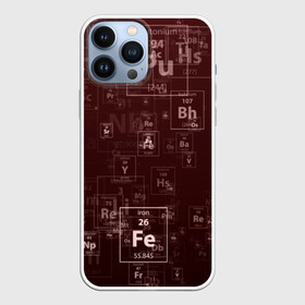 Чехол для iPhone 13 Pro Max с принтом Fe   Таблица Менделеева в Курске,  |  | Тематика изображения на принте: fe | для студентов | для физиков | для химиков | железо | наука | таблица менделеева | ученым | физика | химия | элемент