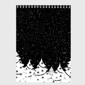 Скетчбук с принтом НОВОГОДНЯЯ НОЧЬ 2022 в Курске, 100% бумага
 | 48 листов, плотность листов — 100 г/м2, плотность картонной обложки — 250 г/м2. Листы скреплены сверху удобной пружинной спиралью | 2022 | beast | merry christmas | new year | red bow | santa hat | snow | tiger | winter | winter is coming | year of the tiger | год тигра | дед мороз | животные | звери | зверь | зима | зима 2022 | зима близко | новог | новогодни