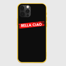 Чехол для iPhone 12 Pro с принтом BELLA CIAO (БУМАЖНЫЙ ДОМ) в Курске, силикон | область печати: задняя сторона чехла, без боковых панелей | bella | bells | casa | ciao | de | el | jingle | la | moscow | netflix | papel | professor | resistencia | tokio | viva | бумажный | дом | профессор