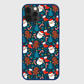 Чехол для iPhone 12 Pro Max с принтом ПОКРЫТО НОВЫМ ГОДОМ в Курске, Силикон |  | 2022 | christmas | new year | pattern | дед мороз | новый год | паттерн | рождество