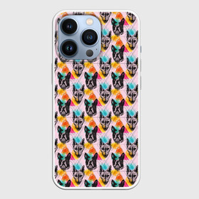 Чехол для iPhone 13 Pro с принтом Собаки в красочном дизайне в Курске,  |  | animal | dog | барбос | бобик | год собаки | друг человека | животное | зверь | ищейка | кинолог | кость | лайка | пёс | собака | собаковод | собачьи следы от лап | сторожевая собака | хищник | четвероногий