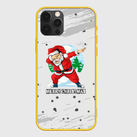 Чехол для iPhone 12 Pro с принтом Merry Christmas Santa Dabbing. в Курске, силикон | область печати: задняя сторона чехла, без боковых панелей | 2022 | dabbing | happy new year | merry christmas | santa dabbing | год тигра | зима близко | нг | новогодний | новогодний тигр | новый год | новый год 2022 | рождество | символ 2022 года | снежинки