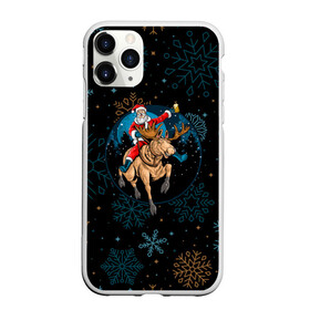 Чехол для iPhone 11 Pro матовый с принтом Олень и Santa. в Курске, Силикон |  | 2022 | happy new year | merry christmas | rdnewyear22 | santa | год тигра | зима близко | нг | новогодний | новый год | новый год 2022 | олень | рождество | санта | символ 2022 года | снежинки