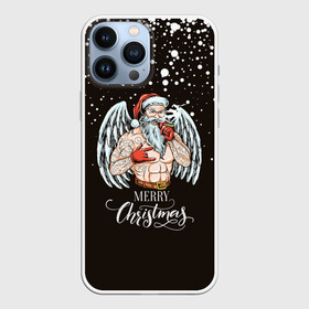 Чехол для iPhone 13 Pro Max с принтом Merry Christmas Santa c Крыльями Ангела. в Курске,  |  | 2022 | happy new year | merry christmas | santa | год тигра | зима близко | нг | новогодний | новый год | новый год 2022 | рождество | санта | символ 2022 года | снежинки