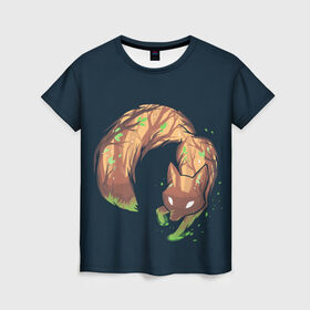 Женская футболка 3D с принтом Лисолес в Курске, 100% полиэфир ( синтетическое хлопкоподобное полотно) | прямой крой, круглый вырез горловины, длина до линии бедер | живо | животинка | животинки | животное | животные | звери | зверки | зверята | лес | лесной зверёк | лис | лиса | лисичка | лисички | лисолес | оранжевая лиса | тайга