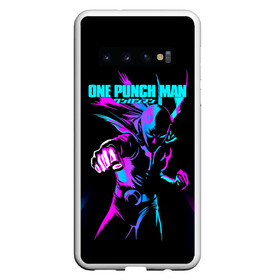 Чехол для Samsung Galaxy S10 с принтом Неоновый Сайтама One Punch-Man в Курске, Силикон | Область печати: задняя сторона чехла, без боковых панелей | hagemanto | one punch man | one punchman | onepunchman | saitama | sensei | аниме | ван панч мен | ванпанчмен | лысый плащ | манга | сайтама | сильнейший человек | учитель | человек одинудар | человек одного удара