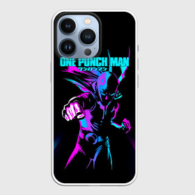 Чехол для iPhone 13 Pro с принтом Неоновый Сайтама One Punch Man в Курске,  |  | Тематика изображения на принте: hagemanto | one punch man | one punchman | onepunchman | saitama | sensei | аниме | ван панч мен | ванпанчмен | лысый плащ | манга | сайтама | сильнейший человек | учитель | человек одинудар | человек одного удара