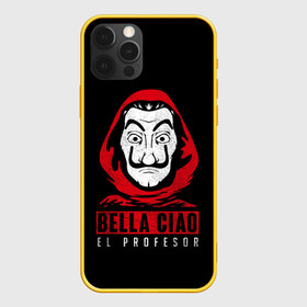 Чехол для iPhone 12 Pro с принтом BELLA CIAO EL PROFESOR в Курске, силикон | область печати: задняя сторона чехла, без боковых панелей | bella | bells | casa | ciao | de | el | jingle | la | moscow | netflix | papel | professor | resistencia | tokio | viva | бумажный | дом | профессор