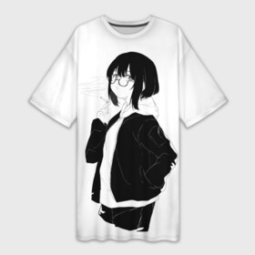 Платье-футболка 3D с принтом Anime  Waifu в Курске,  |  | 10007 | anime | dead ghoul | dead inside | depression | dota | drain | waifu | zxc | zxcursed | альт | аниме | аниме герои | анимэ | вайфу | дед инсайд | дэд инсайд | курсед