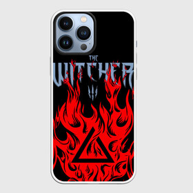 Чехол для iPhone 13 Pro Max с принтом THE WITCHER 3   ВЕДЬМАК 3   FIRE   ОГОНЬ в Курске,  |  | Тематика изображения на принте: geralt | the witcher | the witcher wild hunt | witcher | wolf | аард | аксий | белый волк | ведьмак | ведьмак 3 | волк | геральт | игни | ирден | йенифер | каер морхен | квен | охотник | трисс | цири | школа волка