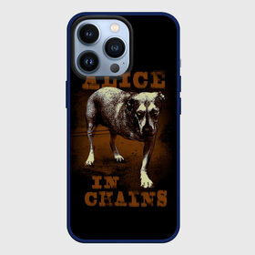 Чехол для iPhone 13 Pro с принтом Alice in chains Dog в Курске,  |  | Тематика изображения на принте: alice in chains | alternative | metall | music | rock | алиса в цепях | альтернатива | металл | музыка | рок | элис ин чейнс