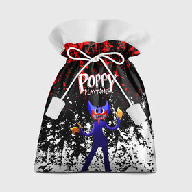 Подарочный 3D мешок с принтом Poppy Playtime длинный Монстр. в Курске, 100% полиэстер | Размер: 29*39 см | Тематика изображения на принте: poppy playtime | игра | кукла | монстр | плэйтайм | поппи плейтайм | хагги вагги | хоррор