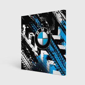 Холст квадратный с принтом Следы от шин BMW в Курске, 100% ПВХ |  | bmw | bmw performance | m | motorsport | performance | бмв | моторспорт