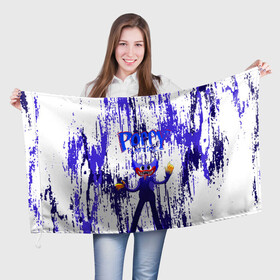 Флаг 3D с принтом [Хагги Вагги]   Poppy Playtime в Курске, 100% полиэстер | плотность ткани — 95 г/м2, размер — 67 х 109 см. Принт наносится с одной стороны | poppy playtime | игра | кукла | монстр | плэйтайм | поппи плейтайм | хагги вагги | хоррор