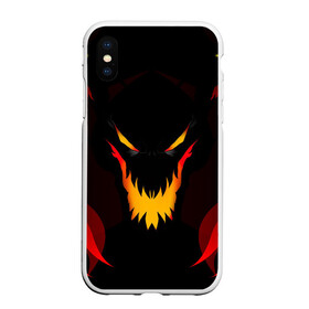 Чехол для iPhone XS Max матовый с принтом DOTA 2 SHADOW FIEND   ТЕНЬ ОГОНЬ в Курске, Силикон | Область печати: задняя сторона чехла, без боковых панелей | bristleback | dota | dota 2 | dota2 | fire | flame | heroes | invoker | lina | og team | pudge | shadow | shadow fiend | team liquid | team spirit | the international | windranger | бристелбек | бристл | дота | дота 2 | дота2 | огонь | пламя | пудж | тень