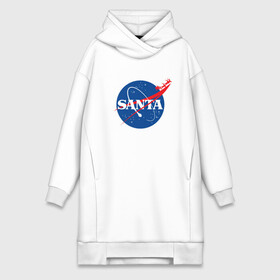 Платье-худи хлопок с принтом S A N T A (NASA) в Курске,  |  | 2022 | bad | christmas | cold | hipster | ho | klaus | merry | nasa | new | santa | snow | space | winter | year | год | дед | зима | клаус | космос | мороз | наса | новый | рождество | санта | снег | хипстер | хо | холод