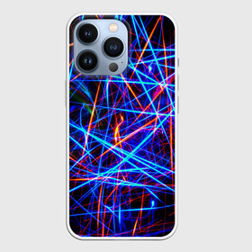 Чехол для iPhone 13 Pro с принтом | NEON LINES | Glowing Lines Effect в Курске,  |  | Тематика изображения на принте: rave neon | живые линии | неновые лучи | неон | неоновая лампа | неоновая ночь | неоновые ленты | неоновые линии разных цветов | неоновый рейв | светящиеся линии | флекс неон | эффект неона