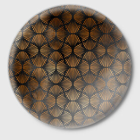 Значок с принтом Кофейные отпечатки в Курске,  металл | круглая форма, металлическая застежка в виде булавки | Тематика изображения на принте: кофе | кофеин | отпечаток | следы | узоры